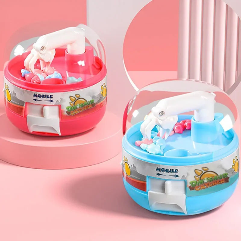 Exciting Dinosaur Figure Grabber Capsule Toy - Mini Claw Machine for Stress Relief and Fun! Perfect Gift for Kids and Adults!