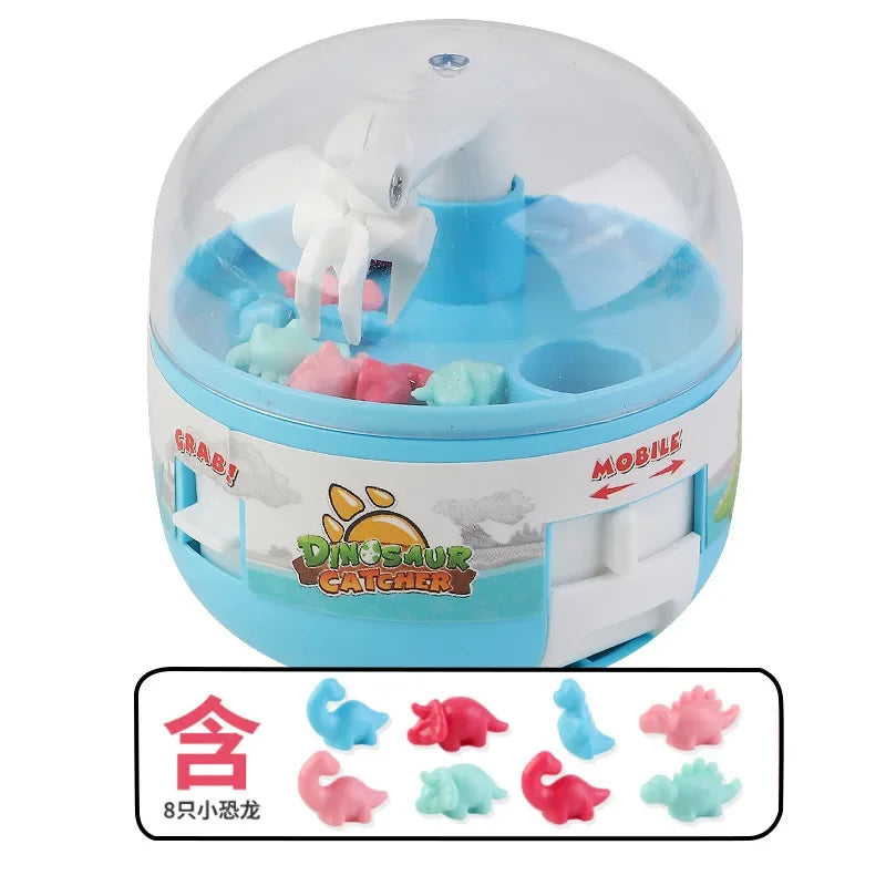 Exciting Dinosaur Figure Grabber Capsule Toy - Mini Claw Machine for Stress Relief and Fun! Perfect Gift for Kids and Adults!
